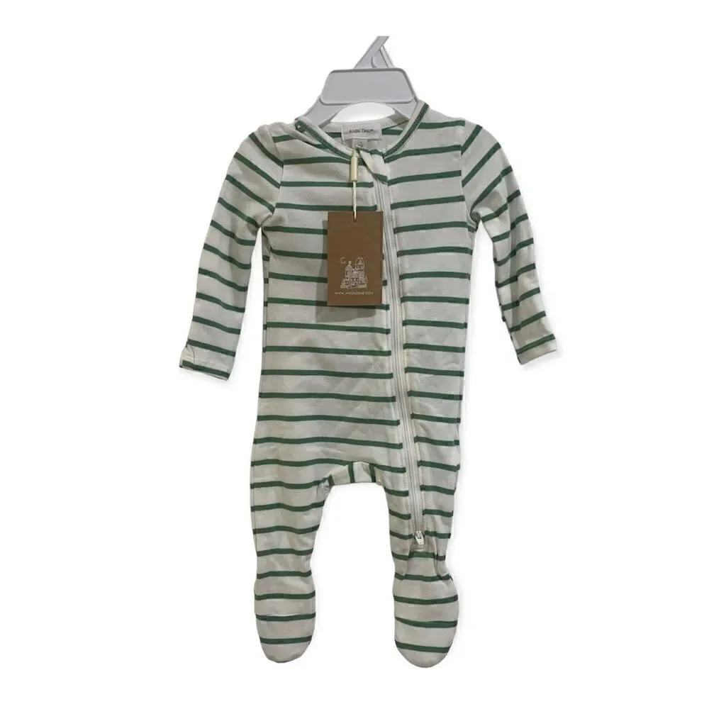 Angel Dear Organic Cotton Footsie Size 0-3 Months